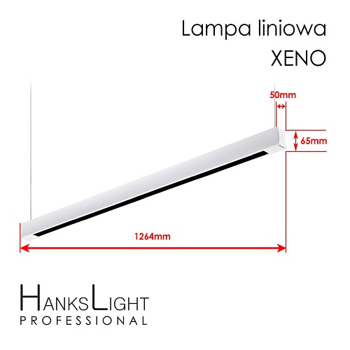 dwustronna oprawa liniowa led zwieszana xeno