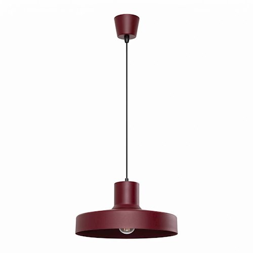 Lampa wisząca klasyczna Bilo 1xE27 burgundowa
