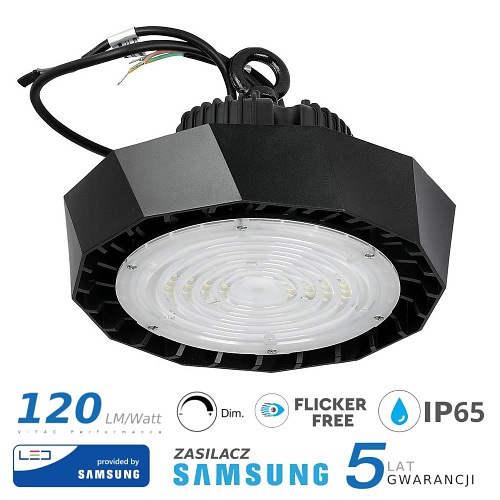 Oprawa LED High Bay V-TAC Samsung 100W 90st 120lm/W VT-9-105 4000K 12000lm