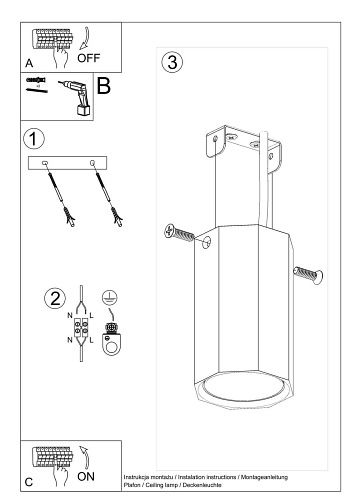 Halogen natynkowy sześcian drewno ZEKE 10 dąb 1xGU10