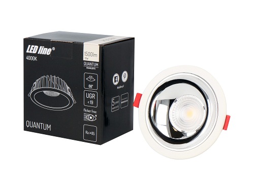 Oprawa Downlight 1-10V LED Line 15W 1500lm 4000K QUANTUM