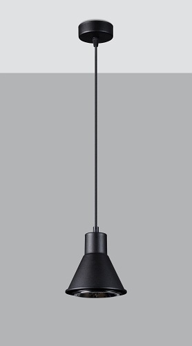 Lampa wisząca TAZILA 1 czarna 1xAR111