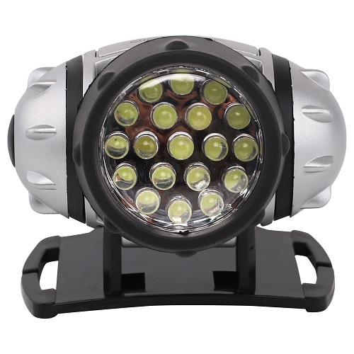 Lampa czołowa LED L01 srebrna 1,1W 60lm 6500K