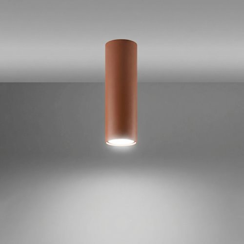Tuba sufitowa Lagos 20 cm 1xGU10 ochra czerwona