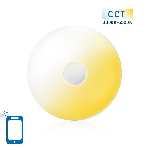 PLAFON LED SMART CCT 18W OKRĄGŁY - STEROWANY Z APLIKACJI