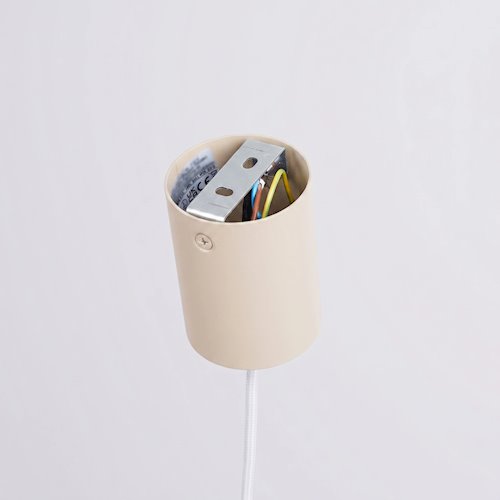 Lampa wisząca stożkowy klosz Nox 25cm 1xE27 beżowa
