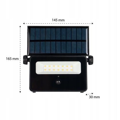 Naświetlacz LED Solarny Piro z czujnikiem 1600lm 4500K