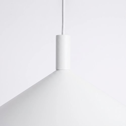 Lampa wisząca stożkowy klosz Nox 40cm 1xE27 biała