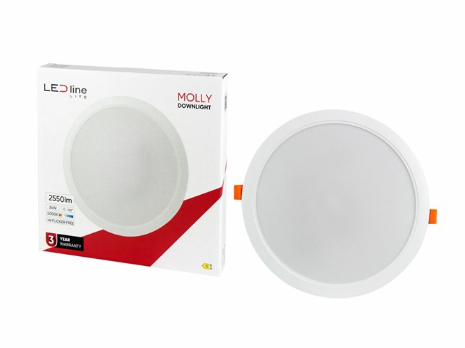 Panel LED Downlight MOLLY 24W 2550lm 4000K okrągły