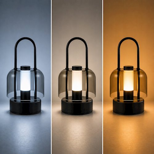 Lampa bezprzewodowa LED z uchwytem 2w1 - ładowanie USB