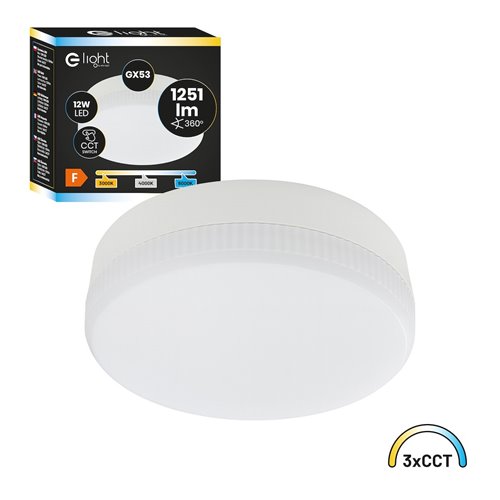 Żarówka LED GX53 12W 1251lm 230V 3CCT
