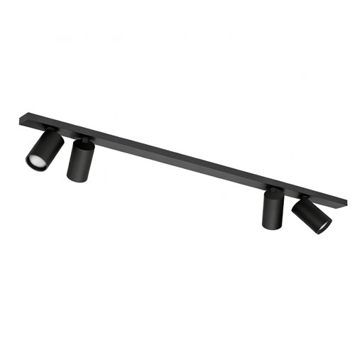 Lampa natynkowa 110cm z reflektorami SpotLine 4xGU10 czarna