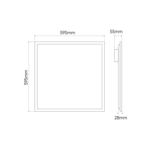 Panel LED Prime 60x60 42W 6300lm UGR19 4000K