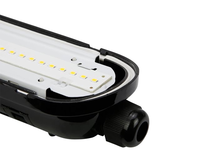 Lampa hermetyczna Dali 120cm LINKER 40W 6000lm 4000K czarna