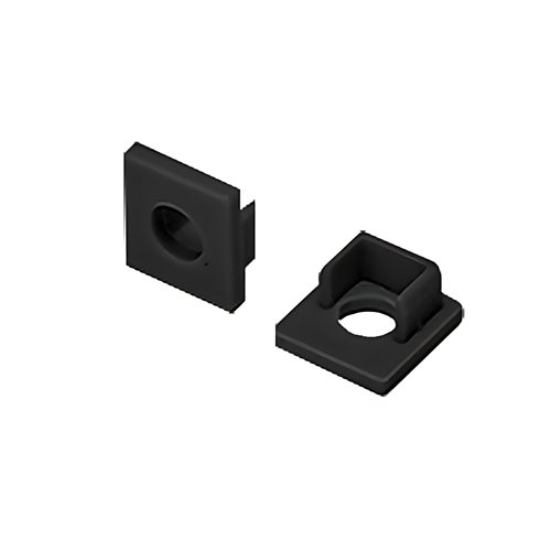 Zaślepka do profilu Mini czarna z otworem