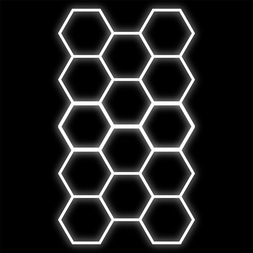 Lampa LED Hexagon 14xHEX 456W 6500K