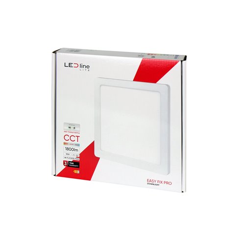 kwadratowy panel LED 6W easyfix barwa ciepła