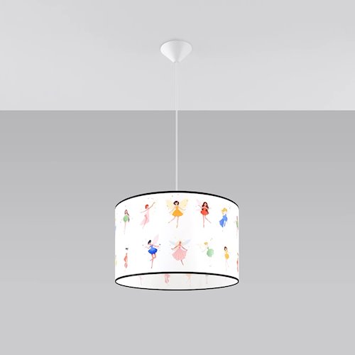 Lampa wisząca dziecięca Fairy 40 1xE27 wielokolorowa