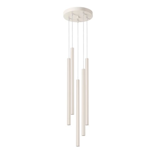 Lampa wisząca 5-punktowa Pastelo 5xG9 okrągła beżowa