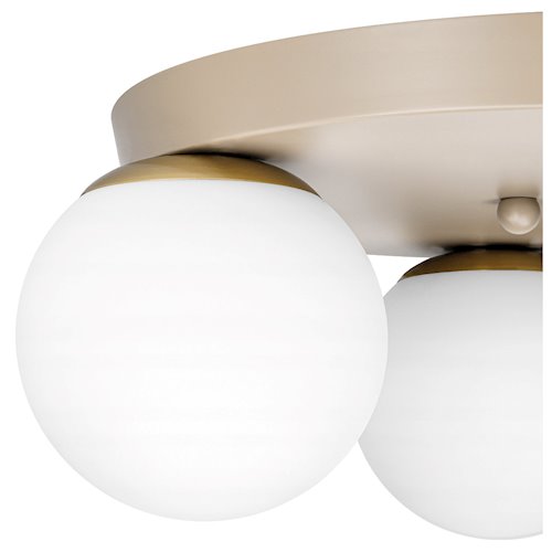 Lampa sufitowa okrągła mleczne kule Bali 3xE27 beżowa