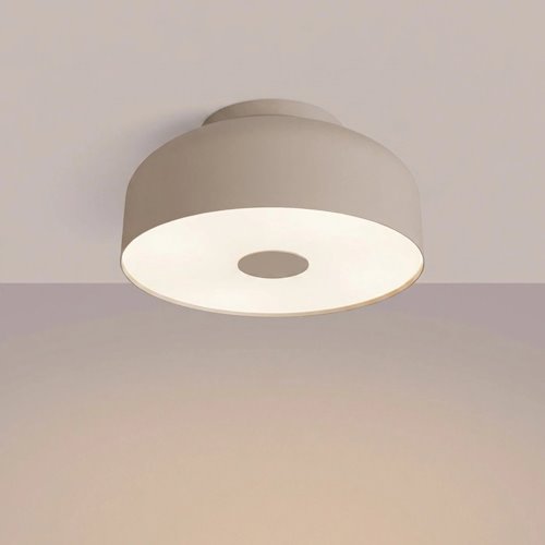 Lampa sufitowa okrągła Omiq 4xE27 taupe