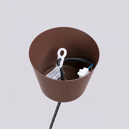 Lampa wisząca klasyczna Bilo 1xE27 brązowa