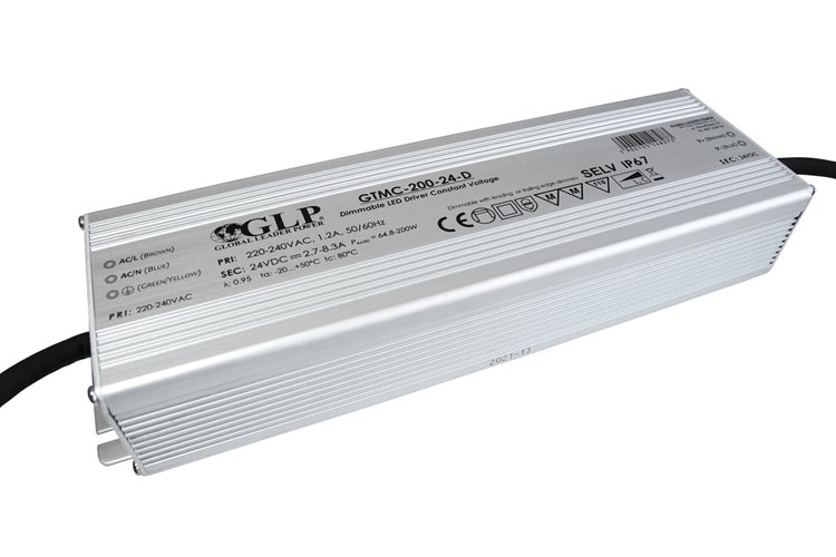 Zasilacz LED ściemnialny 24V 200W IP67 GTMC