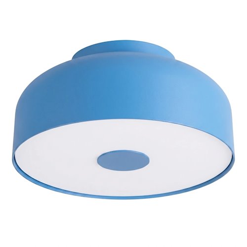 Lampa sufitowa okrągła Omiq 4xE27 błękitna