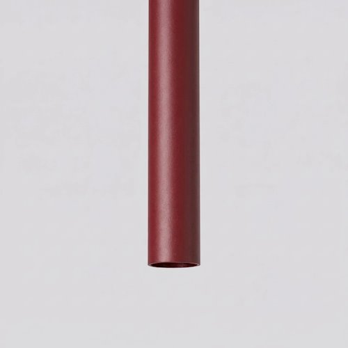 Lampa wisząca pojedyncza tuba Pastelo 1xG9 burgundowa