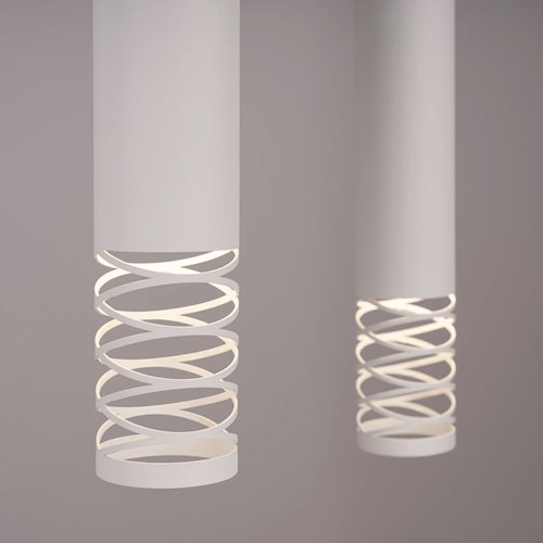 Lampa wisząca podwójna Lami 2xGU10 listwa biała