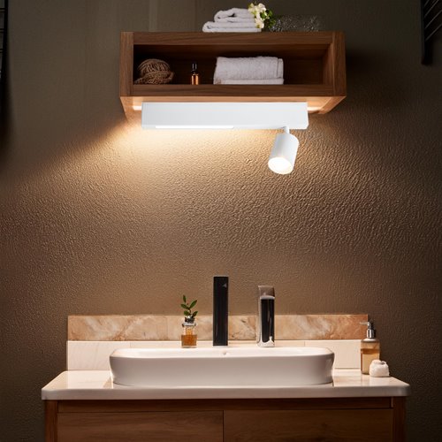 Kinkiet liniowy LED 5W Down z reflektorem GU10 Down biały