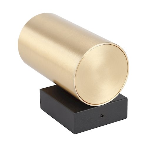 Kinkiet ścienny Tuba Genesis 1xGU10 czarno-złoty