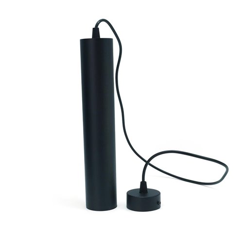 Lampa wisząca Tuba 1xGU10 Circus Slim 29cm czarna