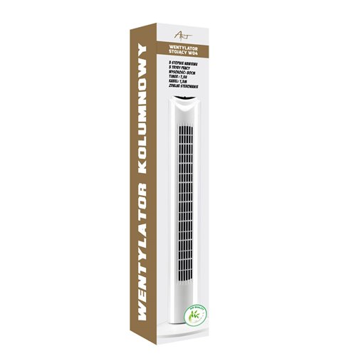 Wentylator kolumnowy Hanks Air 50W 79cm biały z pilotem