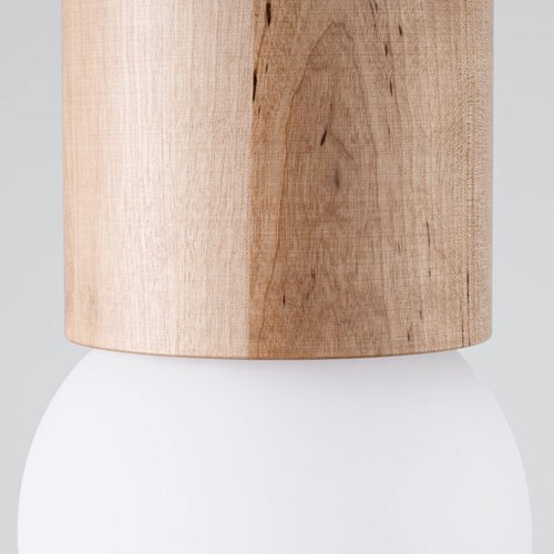 Lampa sufitowa kula BOOMO 23cm 1xG9 drewno