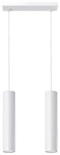 Podwójna lampa wisząca LAGOS 2xGU10 Biała