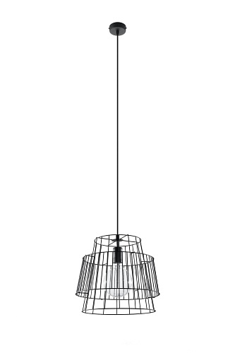 Lampa wisząca druciana GATE 1xE27 Loft czarna