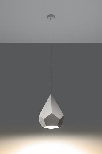 Lampa wisząca geometryczna PAVLUS ceramika 1xE27