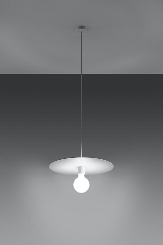 Lampa wisząca metalowa FLAVIO biała 1xE27