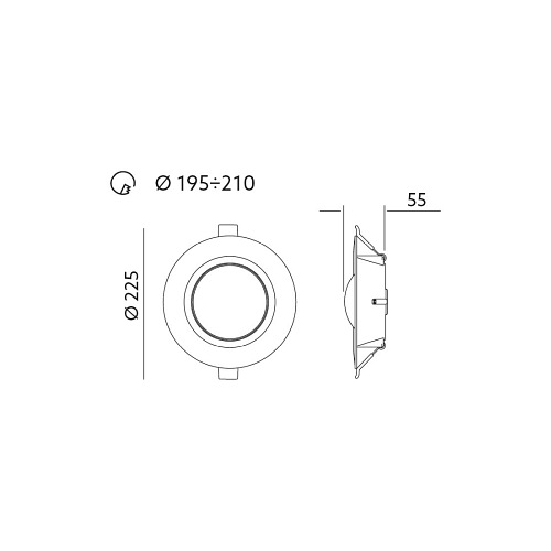 Panel LED podtynkowy Saturn 18W Premium Barwa Neutralna