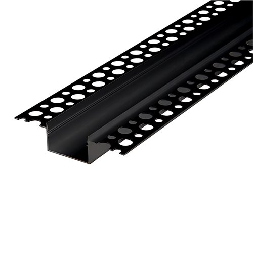 Profil LED GK Maxi czarny anodowany z kloszem mlecznym - 1m