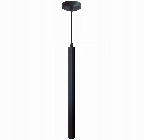 Lampa wisząca LED Tuba Stalactite 3W 50 cm Czarna