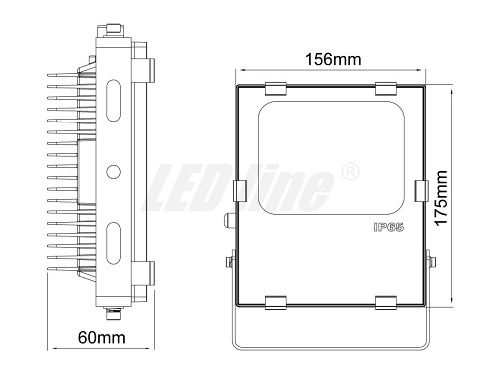 Halogen LED 20W 1700lm IP65 proffesional LED line biała dzienna