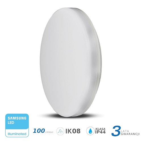 Plafon Okrągły V-TAC 25W LED Samsung IP44 100lm/W VT-8066 4000K 2500lm