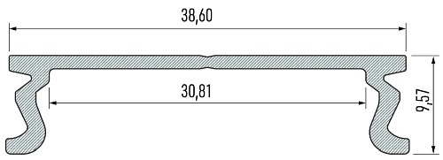 Profil montażowy Lumines Modi srebrny - 2m