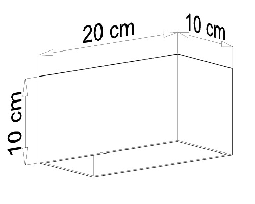 Halogen sufitowy podwójny QUAD MAXI 2xGU10 Szary