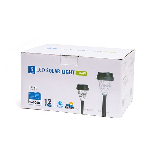 Lampa solarna wbijana czarna 6500K LIGHT04