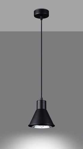 Lampa wisząca TAZILA 1 czarna 1xAR111