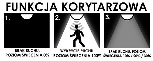 plafon led funkcja korytarzowa