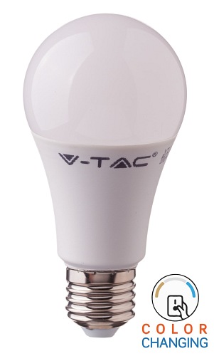 Żarówka LED E27 9W 230V 806lm TRZY BARWY ŚWIATŁA V-TAC